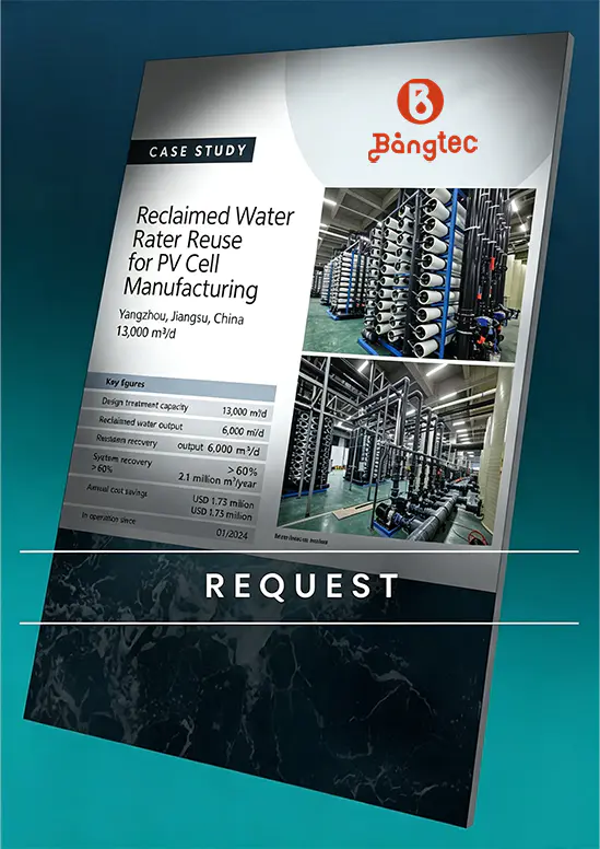 Gjenbruk av gjenvunnet vann for produksjon av PV-celler